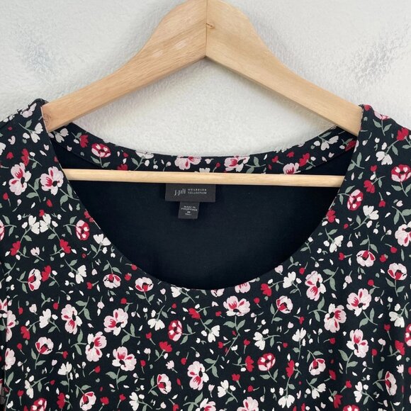 J Jill Wearever Women's Mid-Length Tall Floral Cover-Up Top - Picture 3 of 6